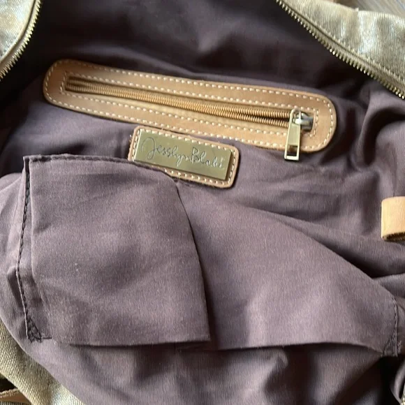 Anthropologie Jesslyn Blake shimmery tote - Picture 5 of 9